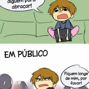 Em público e em casa