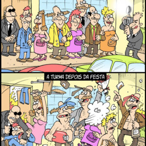 Antes e depois da festa