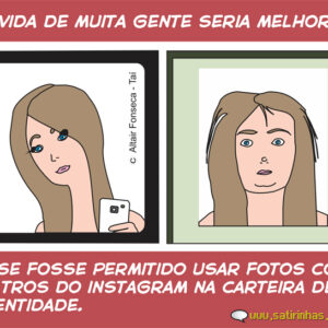 A foto da carteira de identidade