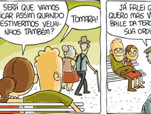 Um lindo casal de velhinhos