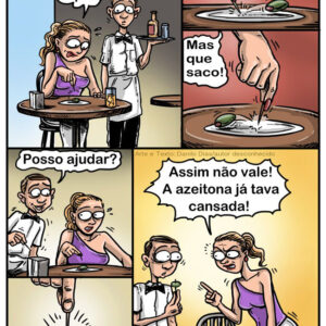 A loira e a azeitona