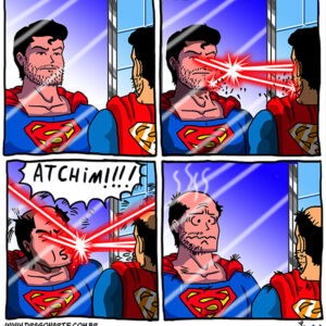 Superman se barbeando
