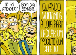 O atendimento das lojas