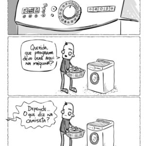 Homem lavando roupa