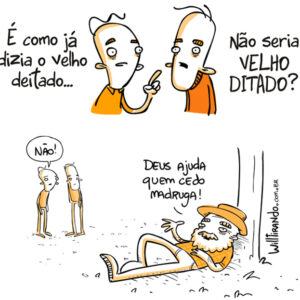 O velho deitado