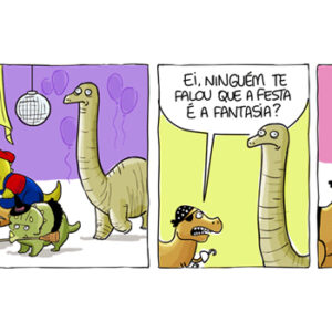 Festa à fantasia dos dinossauros