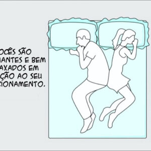 O jeito de dormir diz muito sobre o casal