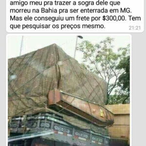 Carinho com a sogra falecida