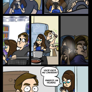 A viciada em internet