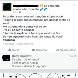Amizade eterna e um coração partido