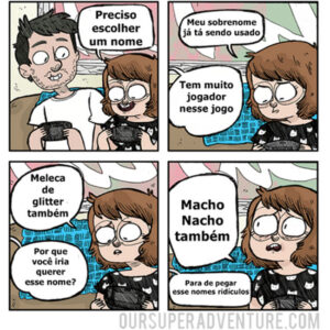 Escolhendo nome em um jogo