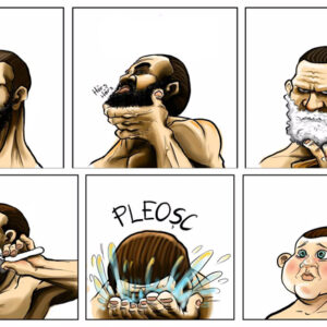 Quando um homem faz a barba