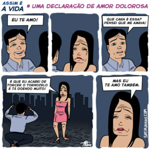 Uma declaração de amor dolorosa