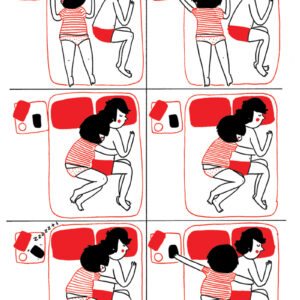 Às vezes o celular interrompe um momento de intimidade