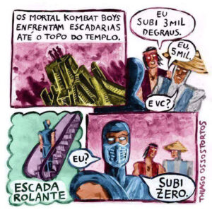 Mortal Kombat em um momento tenso