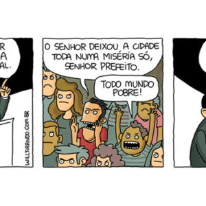 Os políticos estão lutando por nós