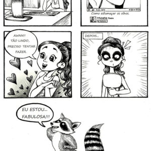 Uma mulher aprendendo sobre beleza na internet