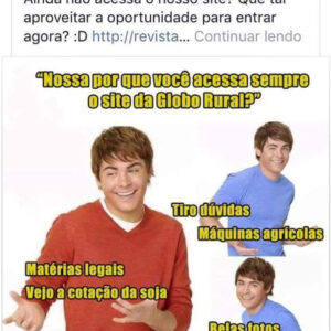 Zac Efron e Globo Rural. Tudo a ver?