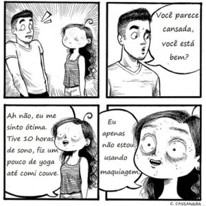 Por que algumas mulheres ficam tão diferentes sem maquiagem?
