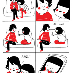 Amor no papel de parede do celular