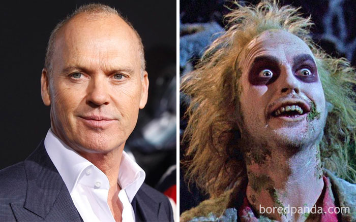 Michael Keaton, como Betelgeuse, em Beetlejuice