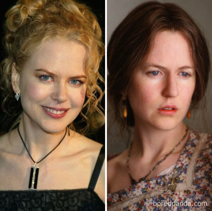 Nicole Kidman, como Virginia Woolf, em As Horas