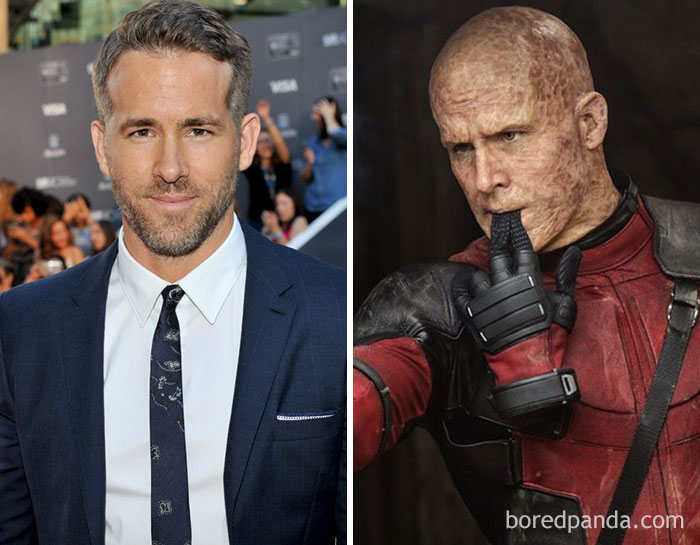 Ryan Reynolds, como Deadpool, em Deadpool