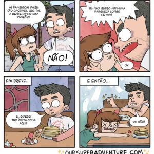 Os quadrinhos divertidos de um casal que sabe viver a vida
