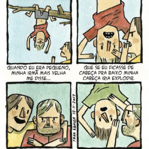 Se dependurar de cabeça para baixo pode ser muito perigoso