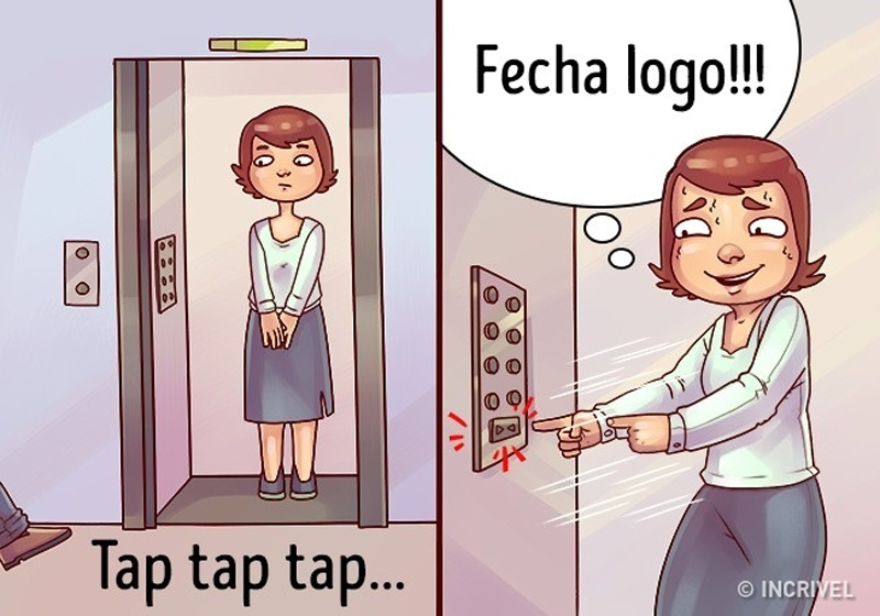 sozinha-no-elevador
