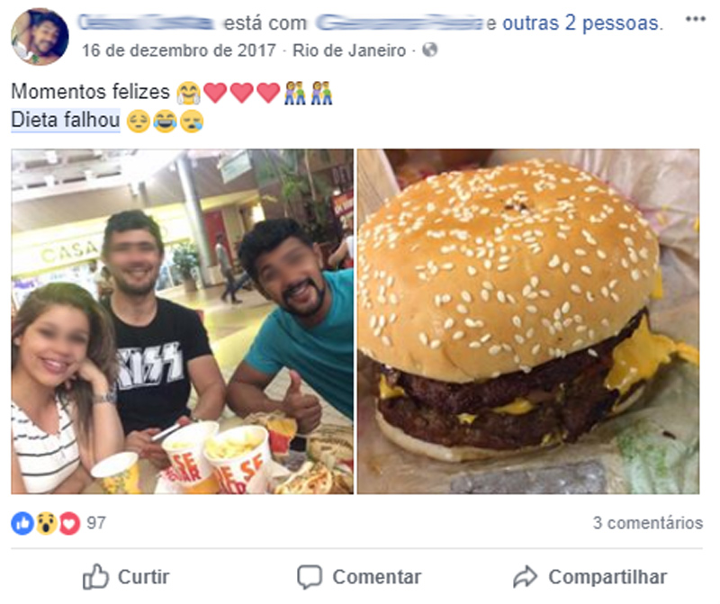 A dieta deu errado