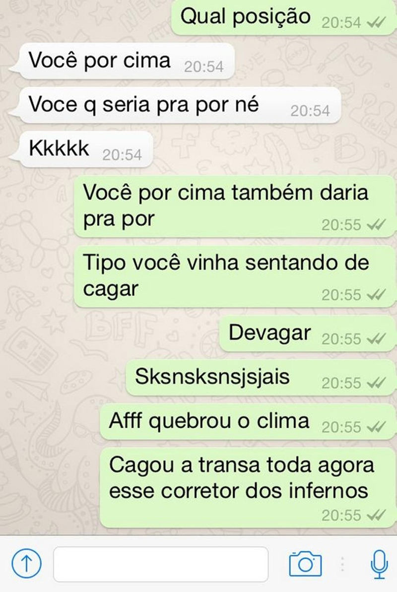 cagada na cama
