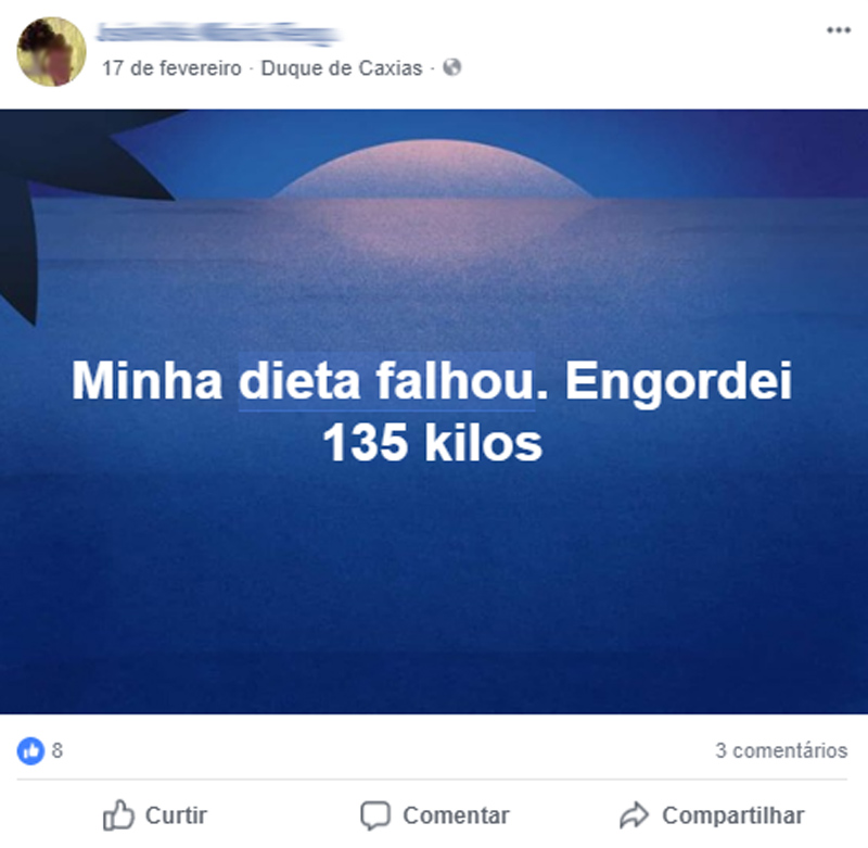 A dieta falhou