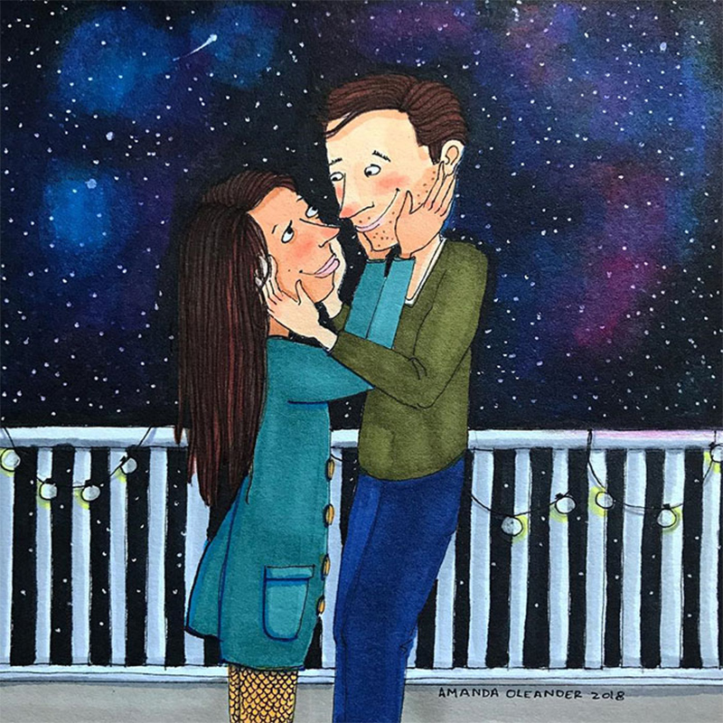 As estrelas testemunham o nosso amor