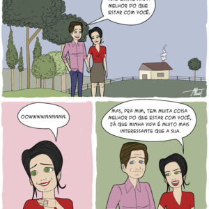 Casais quebrando o clima com vontade