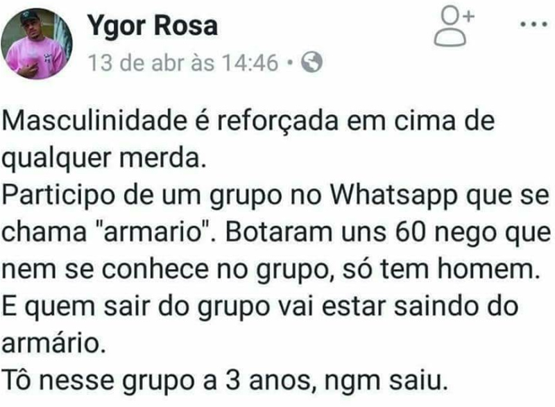 prova de masculinidade