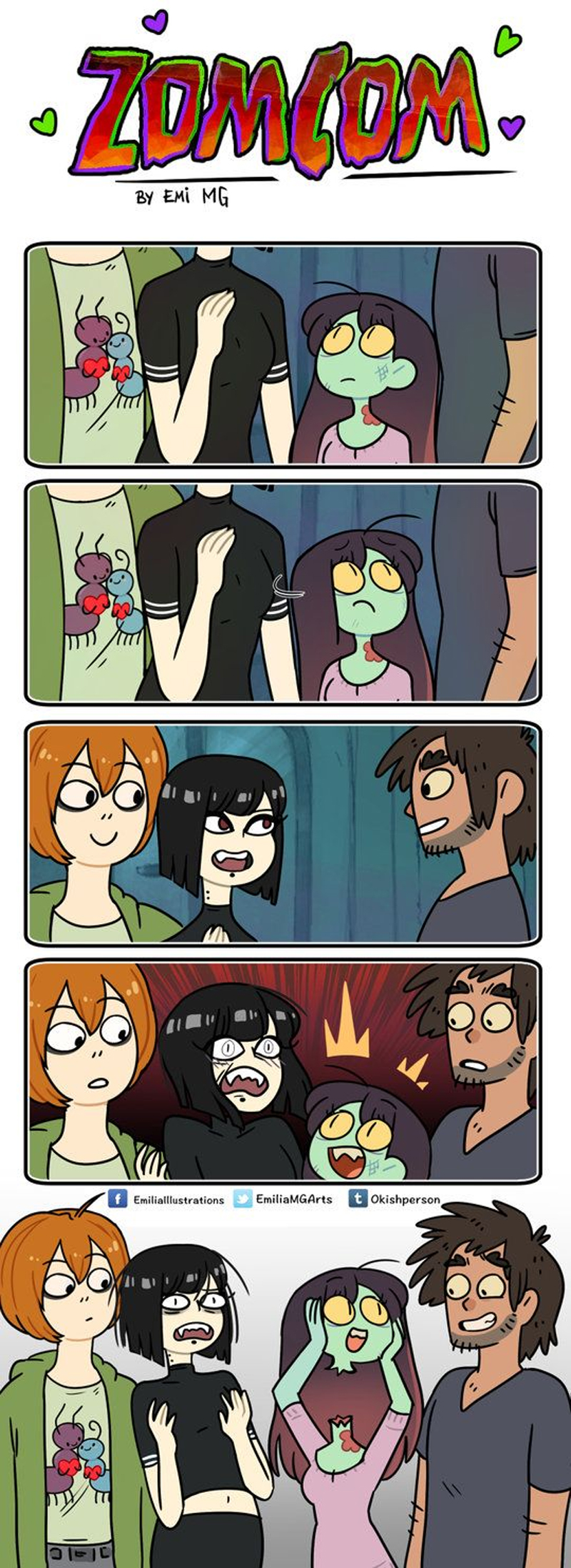 Quando um humano namora uma zumbi