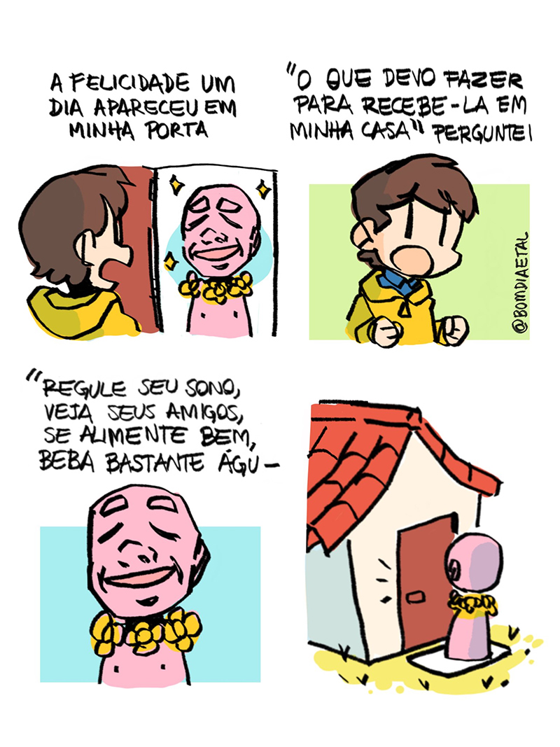 A felicidade na sua porta