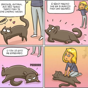 Quadrinhos para quem tem uma gatinha manhosa em casa