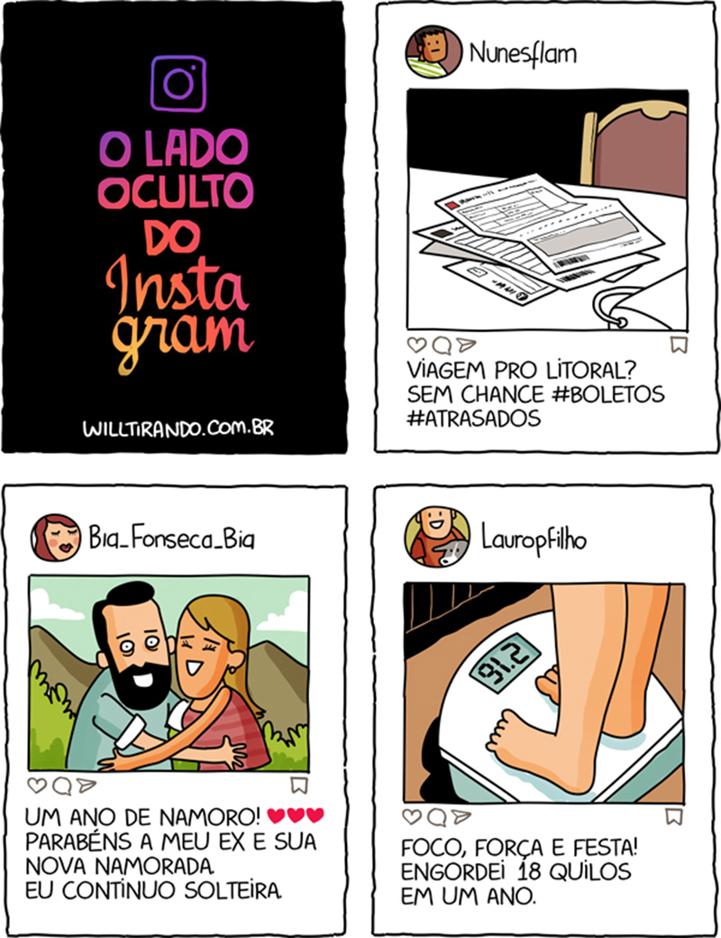 o lado obscuro do instagram