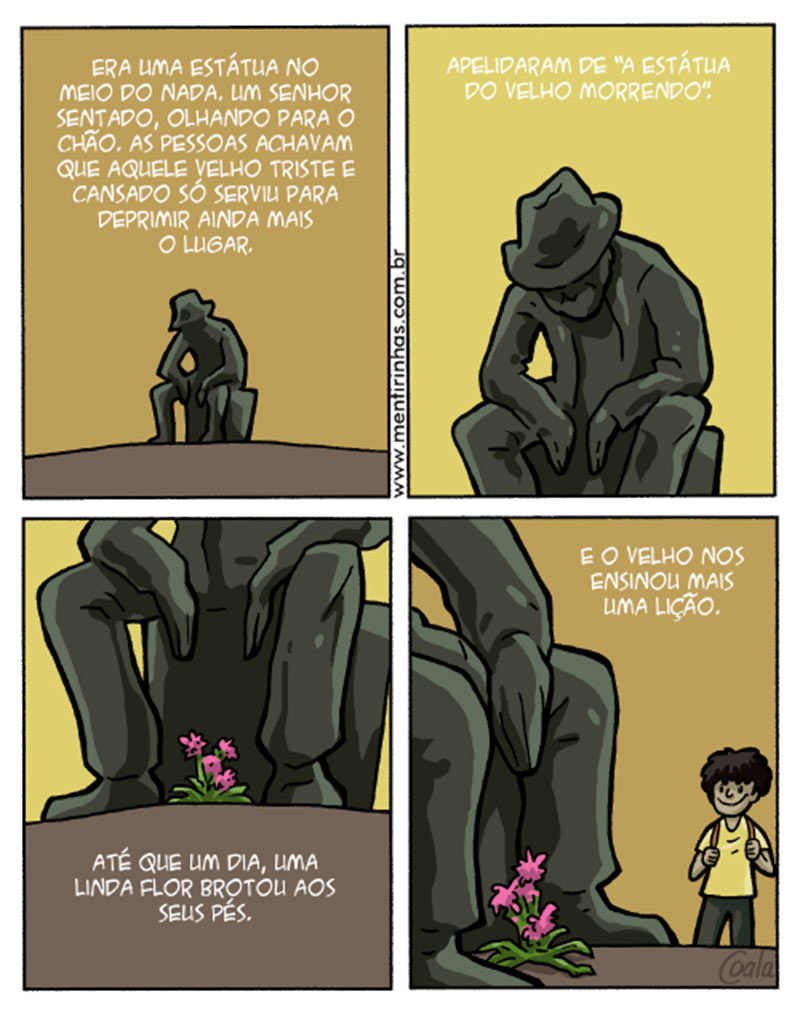 o velho sentado