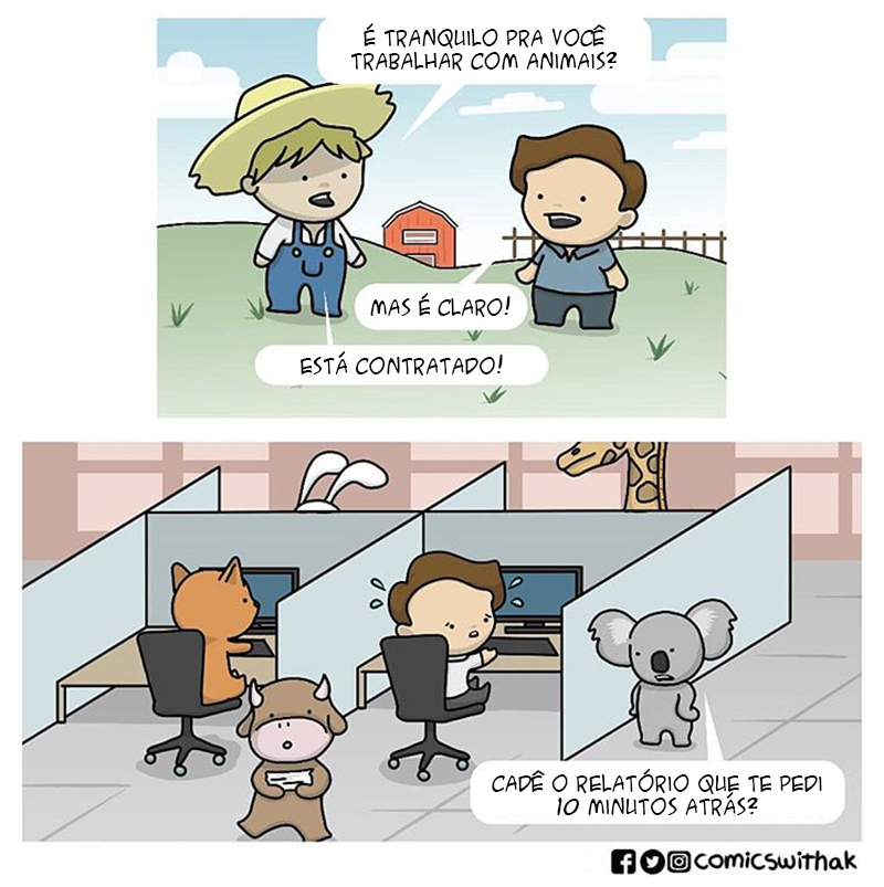 Trabalhando com animais 