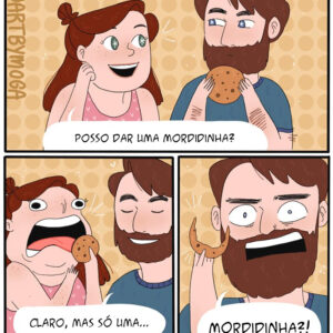 Uma mulher gulosa e outros quadrinhos engraçados