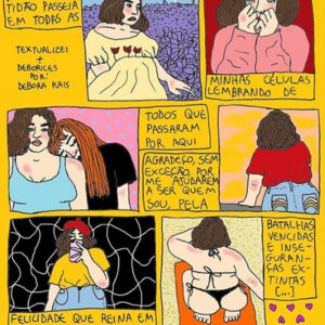Belas mensagens nos quadrinhos de Debora Kais
