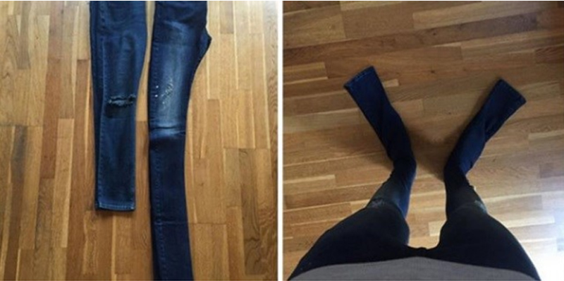 Calça jeans estilizada