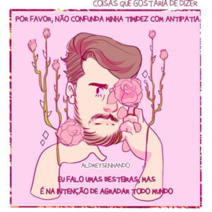 É bom pensar na vida com os quadrinhos de Aldreysenhando