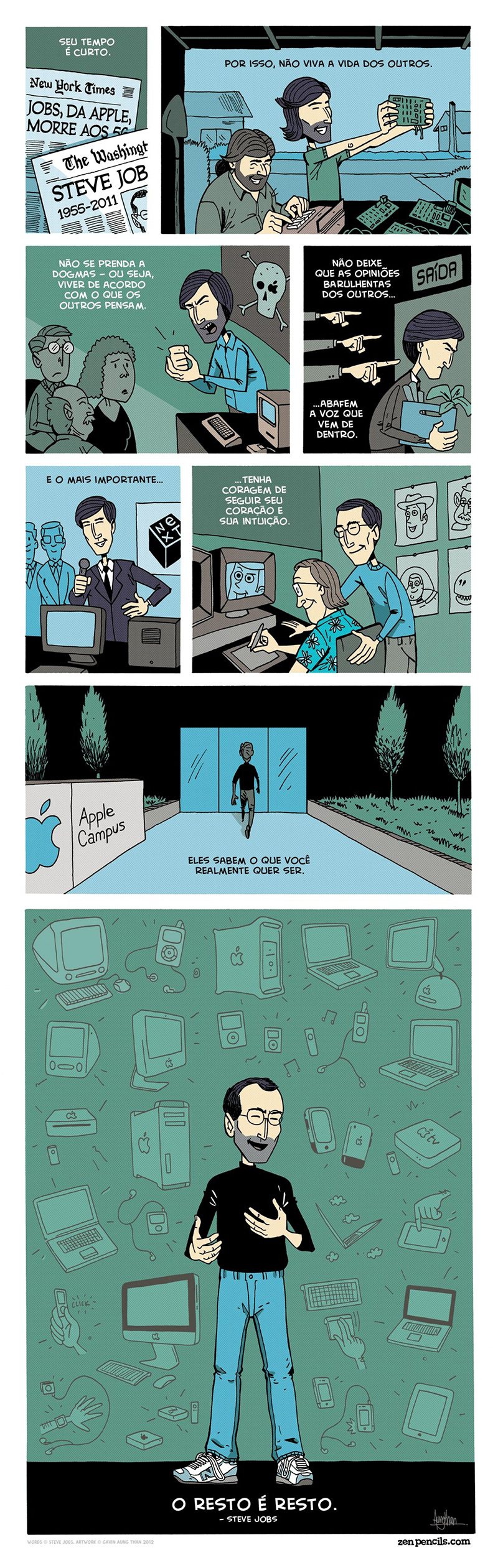 Steve Jobs mostrou que temos pouco tempo