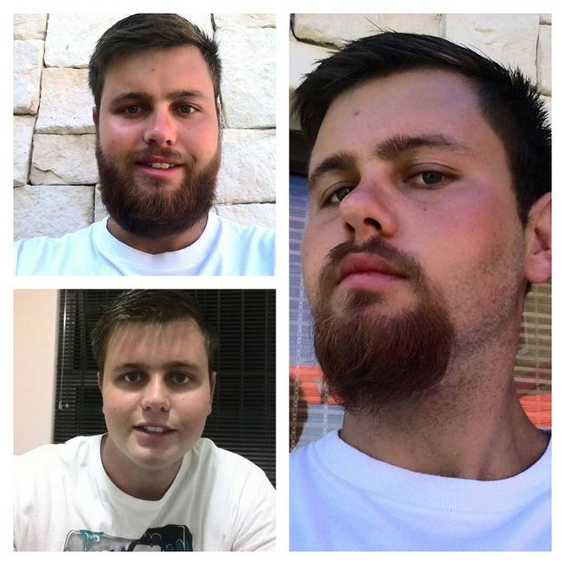 A barba muda o visual de um homem