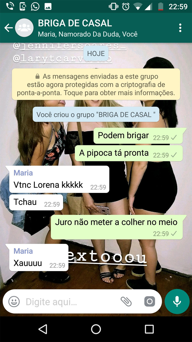 Resolvendo uma briga de amor
