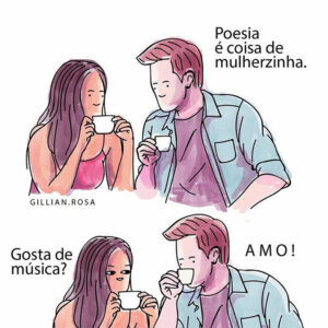 Grandes conflitos em quadrinhos engraçados